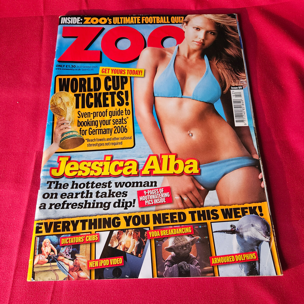 Zoo Magazine 21-27 October 2005 Jessica Alba Keira Knightley Issue 89 SKU 1486