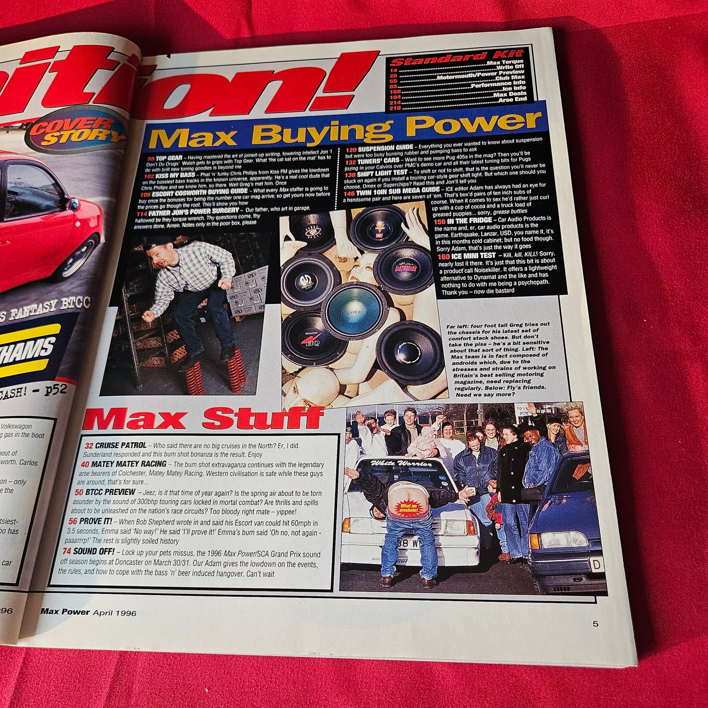 Max Power Magazine April 1996 Vauxhall Corsa GSi Astra GTE Escort Cosworth SKU 1486