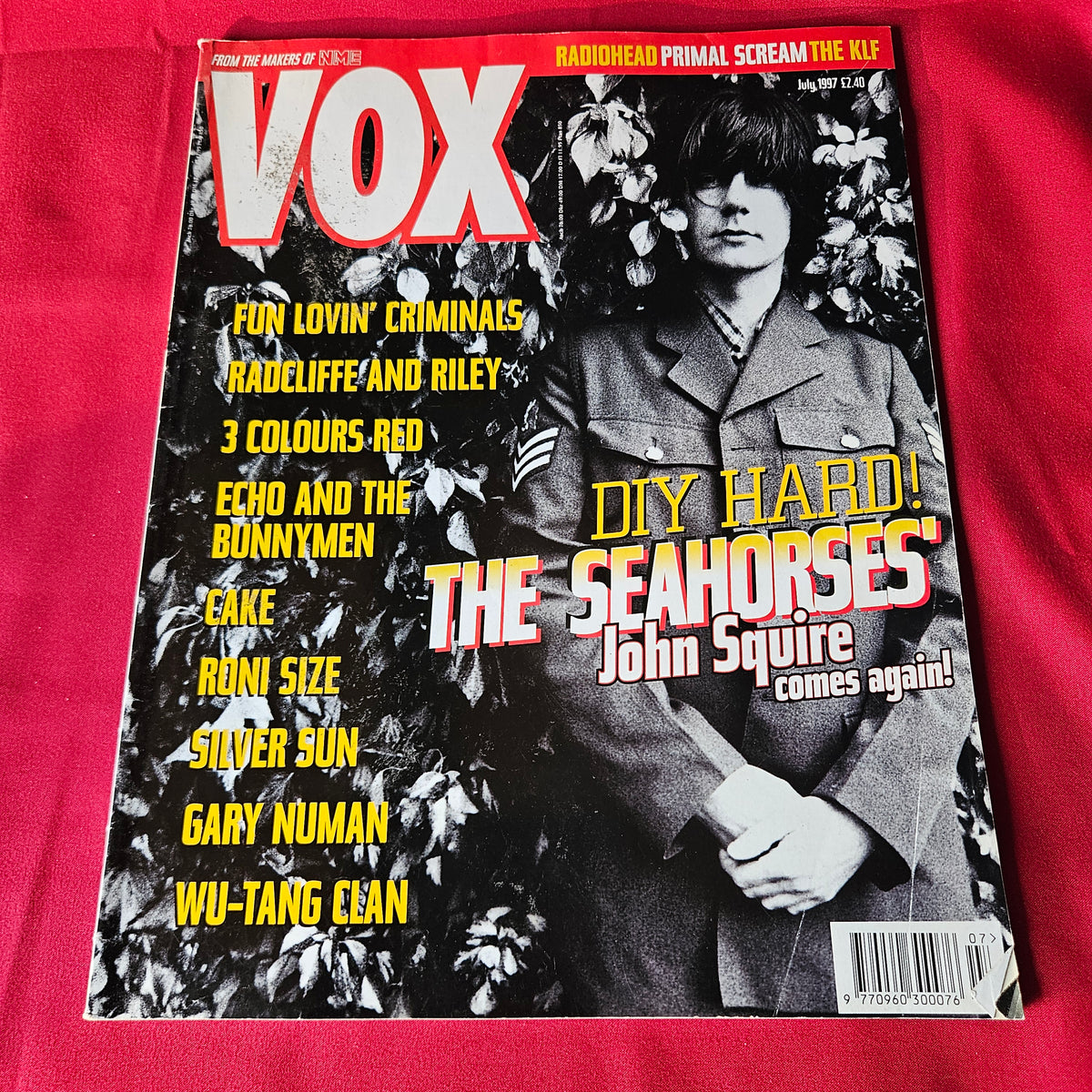 VOX Magazine July 1997 The Seahorses John Squire Radiohead Primal Scream SKU 1493