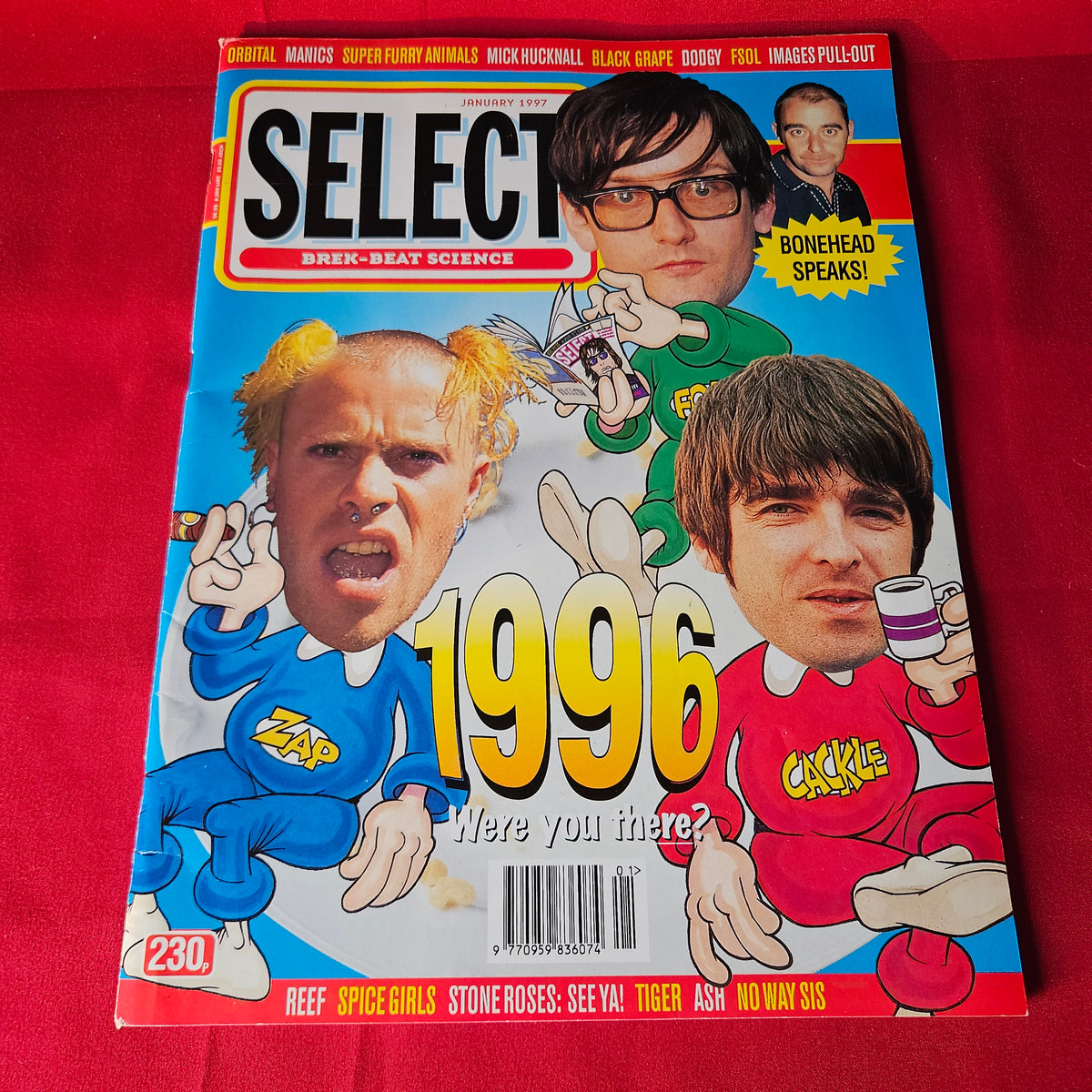 Select Magazine January 1997 Prodigy Pulp Oasis Spice Girls Orbital Manics SKU 1494