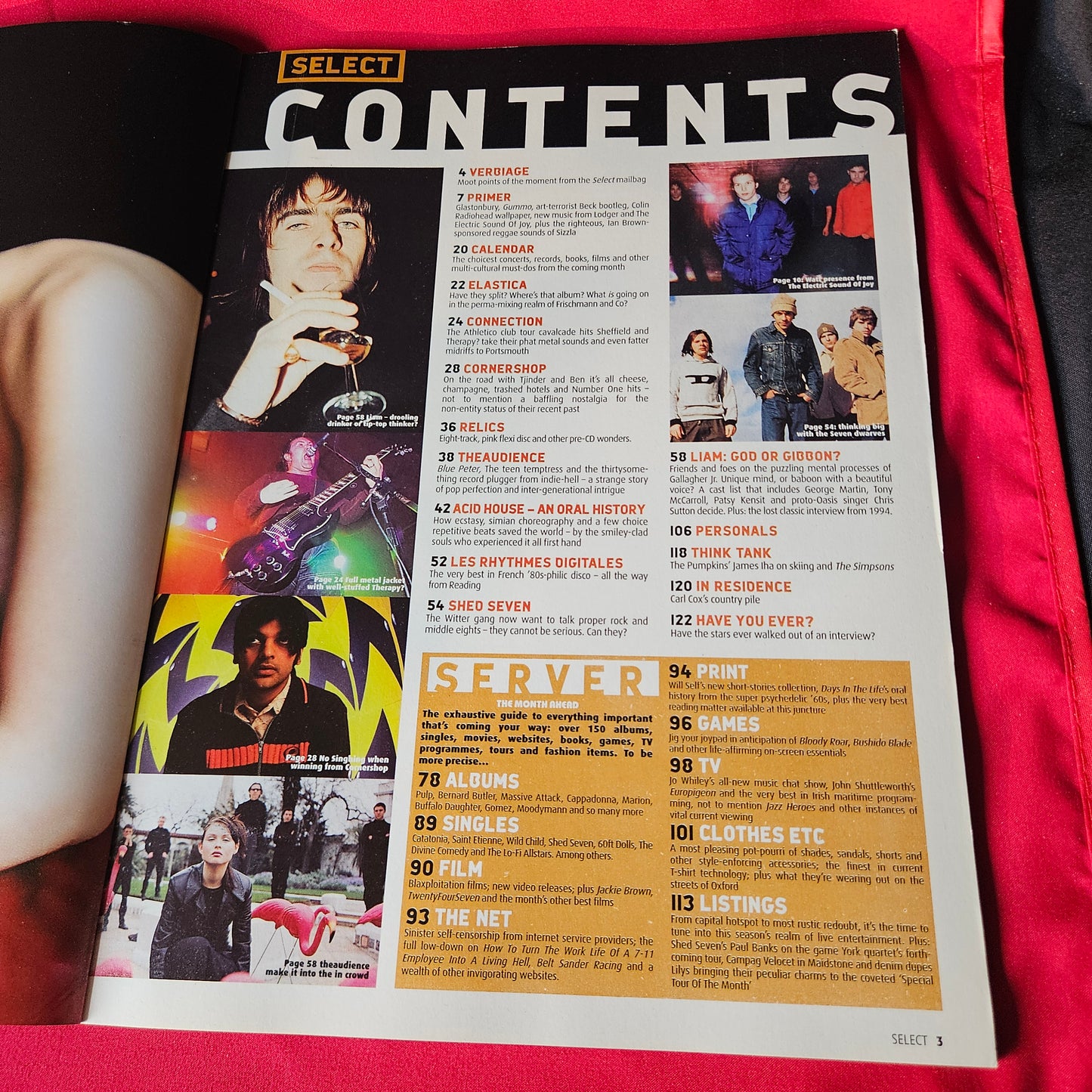 Select Magazine May 1998 Liam Gallagher Oasis Elastica Cornershop Pulp SKU 1494
