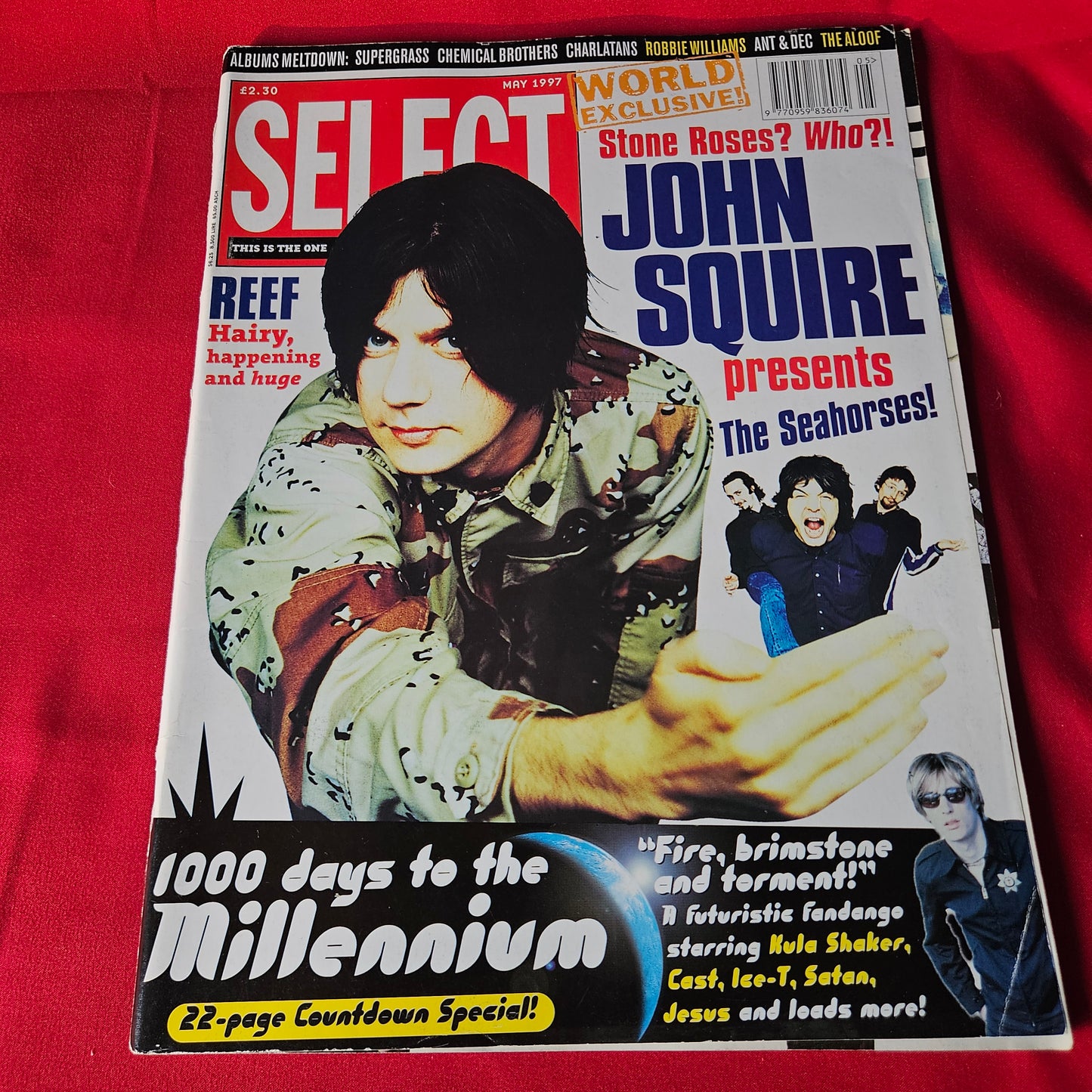 Select Magazine May 1997 John Squire The Seahorses Reef Robbie Williams SKU 1494