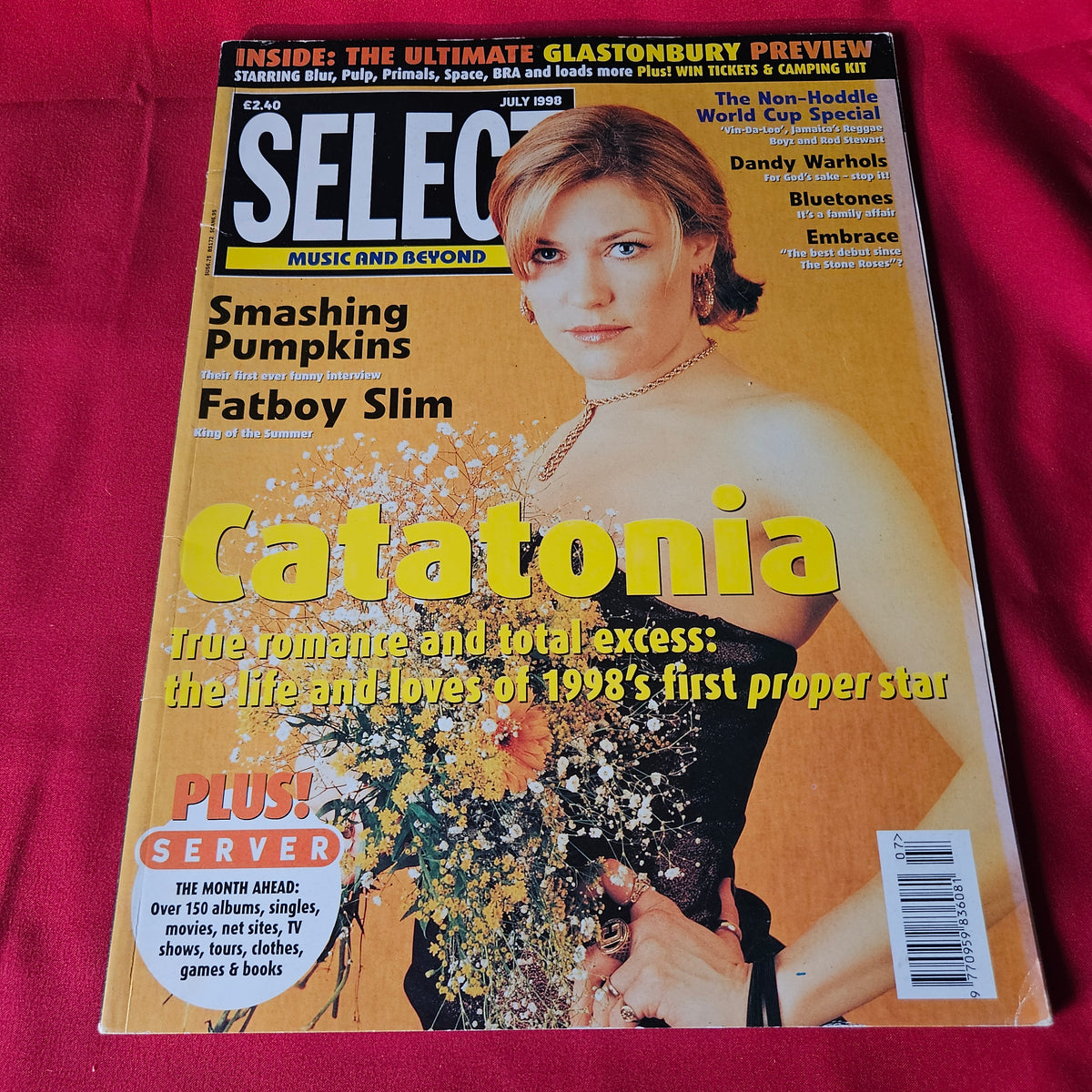 Select Magazine July 1998 Catatonia Cerys Matthews Smashing Pumpkins Fatboy Slim SKU 1494