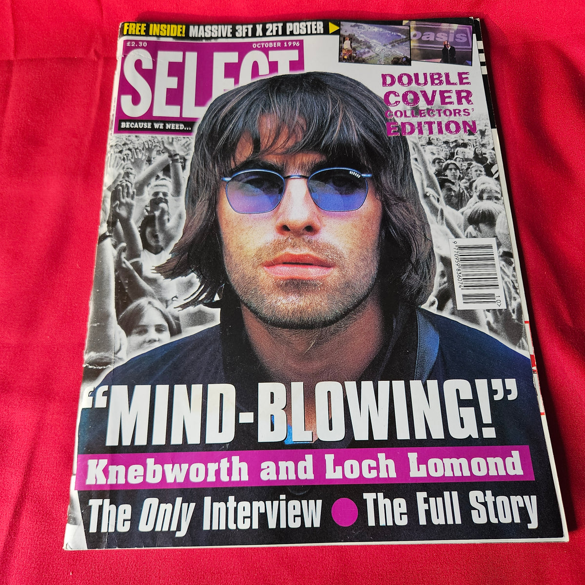 Select Magazine October 1996 Oasis Liam Gallagher Knebworth Loch Lomond SKU 1494