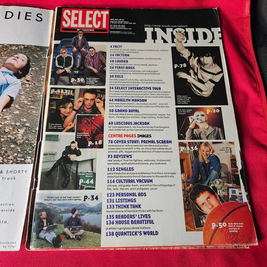 Select Magazine June 1997 Primal Scream Marilyn Manson Seahorses SKU 1494