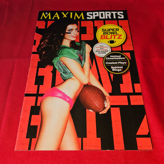 Maxim Sports Magazine Super Bowl Blitz Big Game Guide Cheerleaders Football Special SKU: BB007