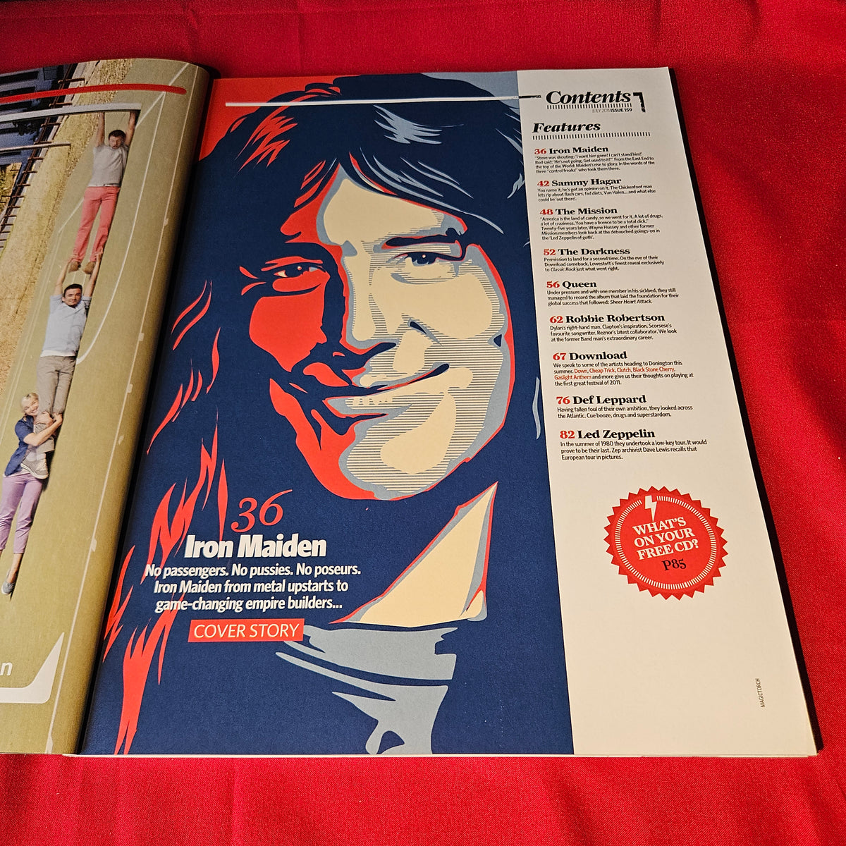 Classic Rock Magazine July 2011 Issue 159 Iron Maiden Queen Led Zeppelin Def Leppard (1498)