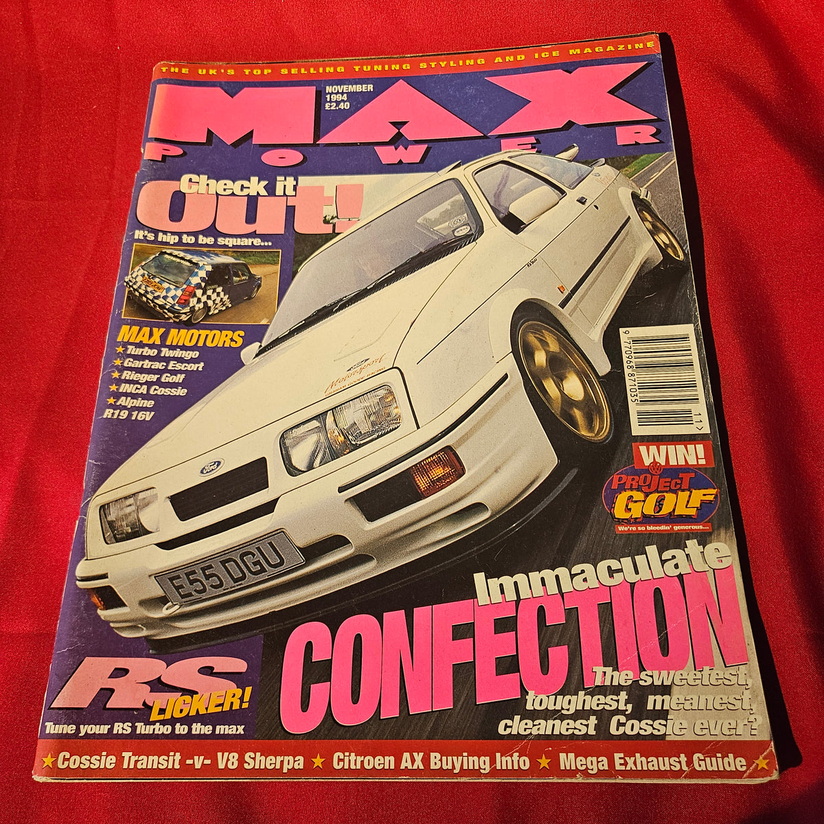 Max Power Magazine November 1994 Ford Sierra Cosworth RS Turbo Tuning Cars (1500)