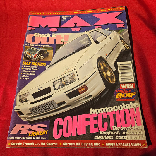 Max Power Magazine November 1994 Ford Sierra Cosworth RS Turbo Tuning Cars (1500)