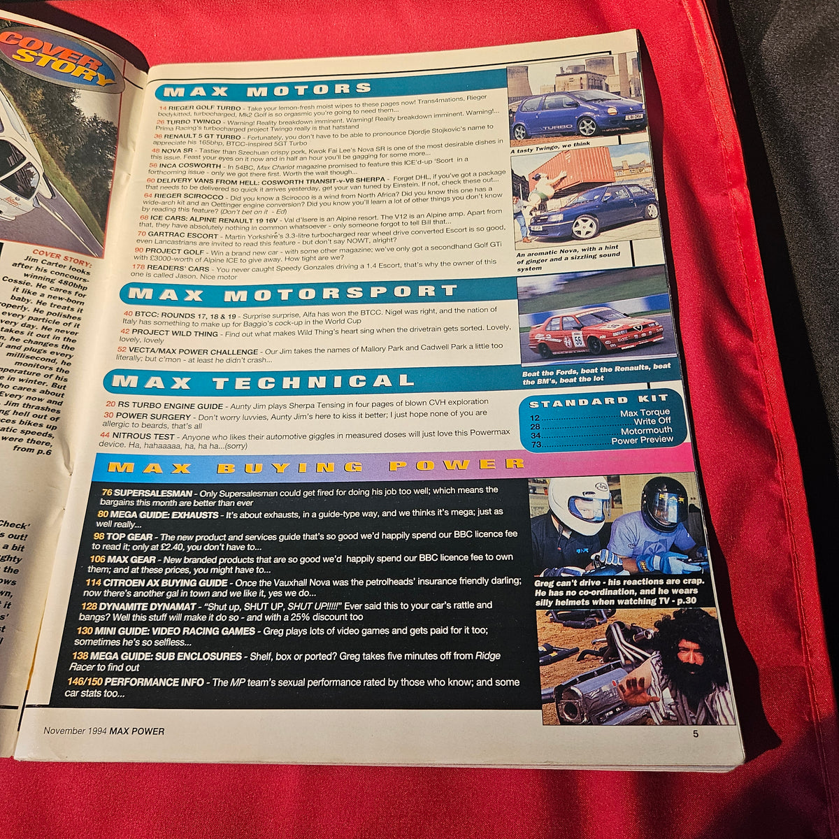 Max Power Magazine November 1994 Ford Sierra Cosworth RS Turbo Tuning Cars (1500)