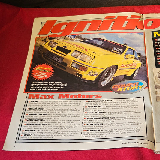 Max Power Magazine May 1995 Ford Sierra Cosworth Nova Turbo Cavalier Tuning (1500)