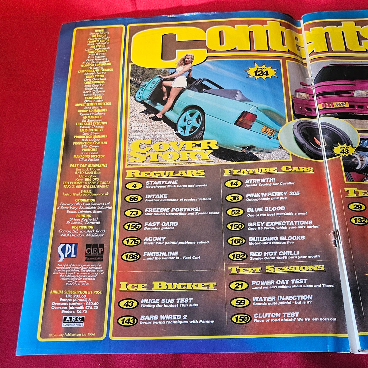 Fast Car Magazine September 1996 Mint Sauce Escort Cavalier Peugeot 205 Golf (1503)