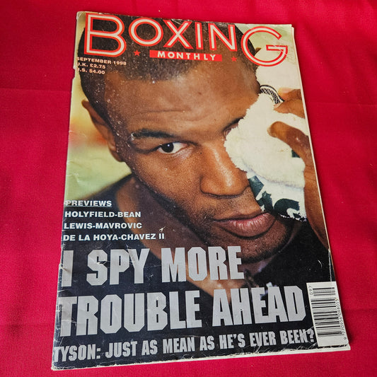 Boxing Monthly Magazine September 1998 Mike Tyson De La Hoya Lennox Lewis SKU 1508