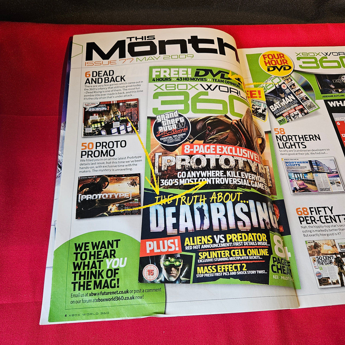 Xbox World 360 Magazine May 2009 Issue 77 Prototype Splinter Cell SKU 1509