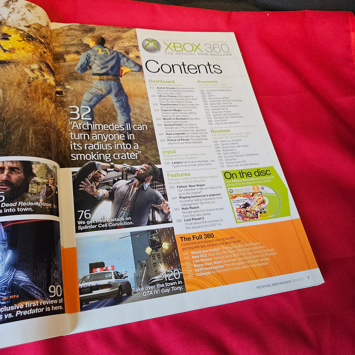 Official Xbox 360 Magazine March 2010 Issue 57 Fallout New Vegas Halo Reach SKU 1509