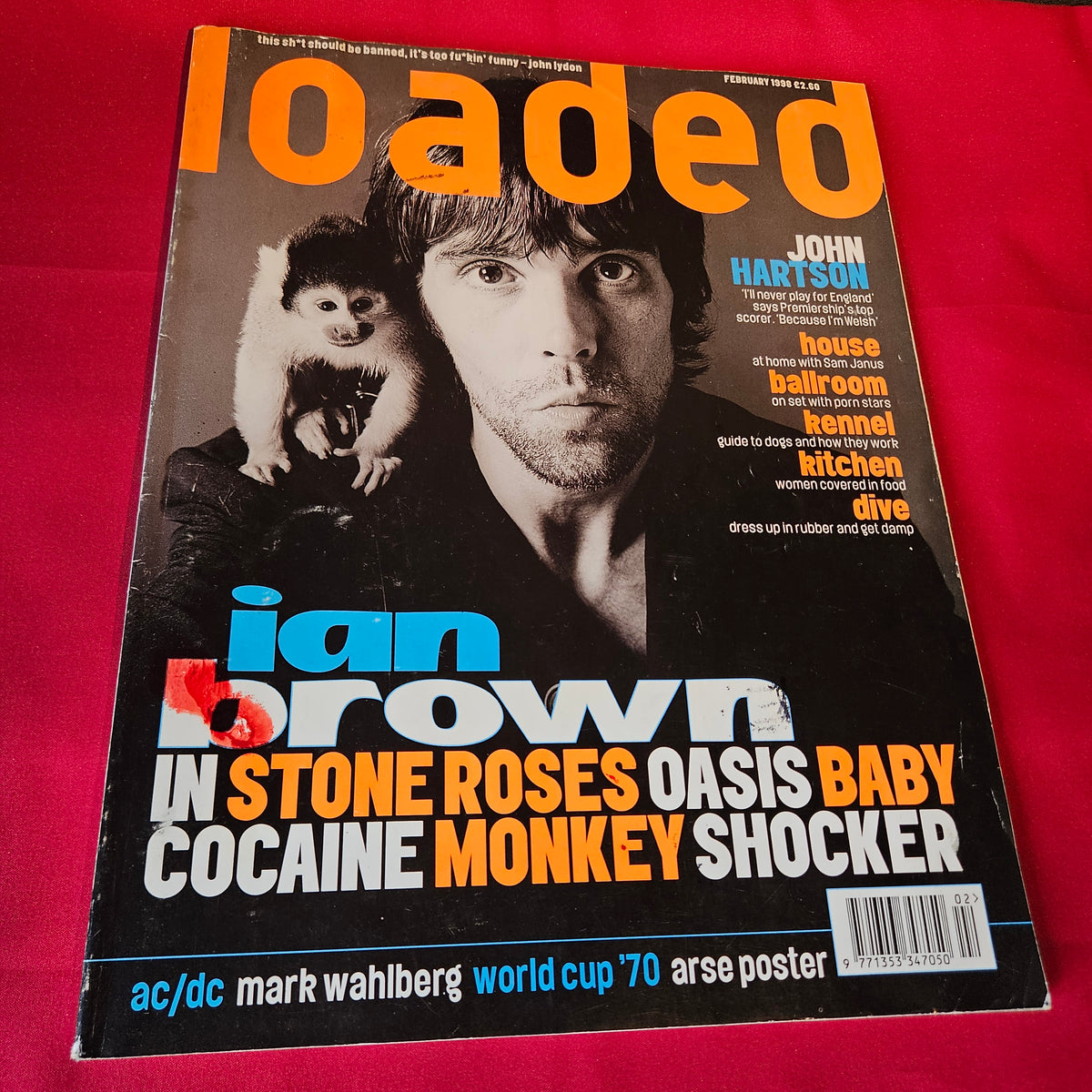 Loaded Magazine February 1998 Ian Brown Stone Roses Oasis Mark Wahlberg SKU 1510