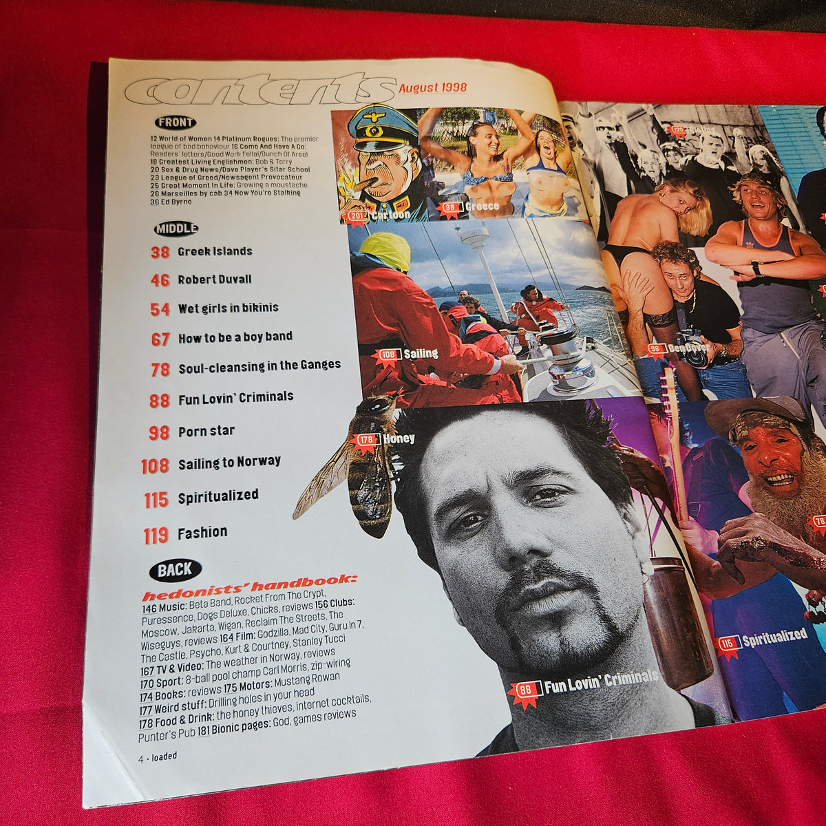 Loaded Magazine August 1998 Jordan Katie Price Gabrielle Robert Duvall Spiritualized SKU 1510