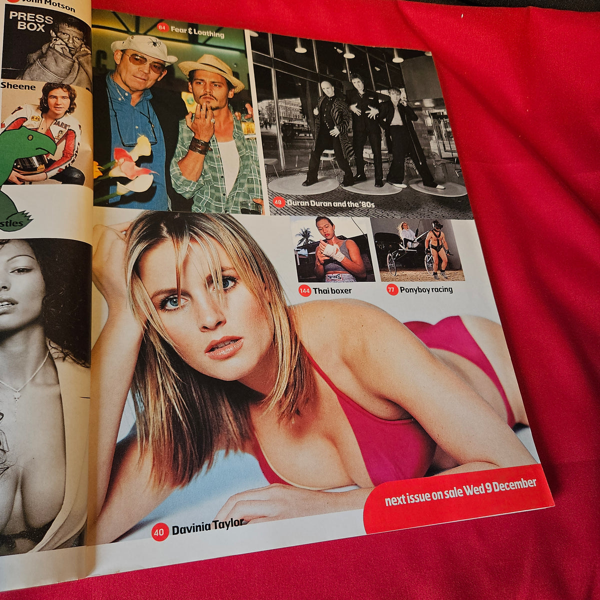 Loaded Magazine December 1998 Davinia Taylor Famke Janssen Duran Duran Paul Oakenfold SKU 1510