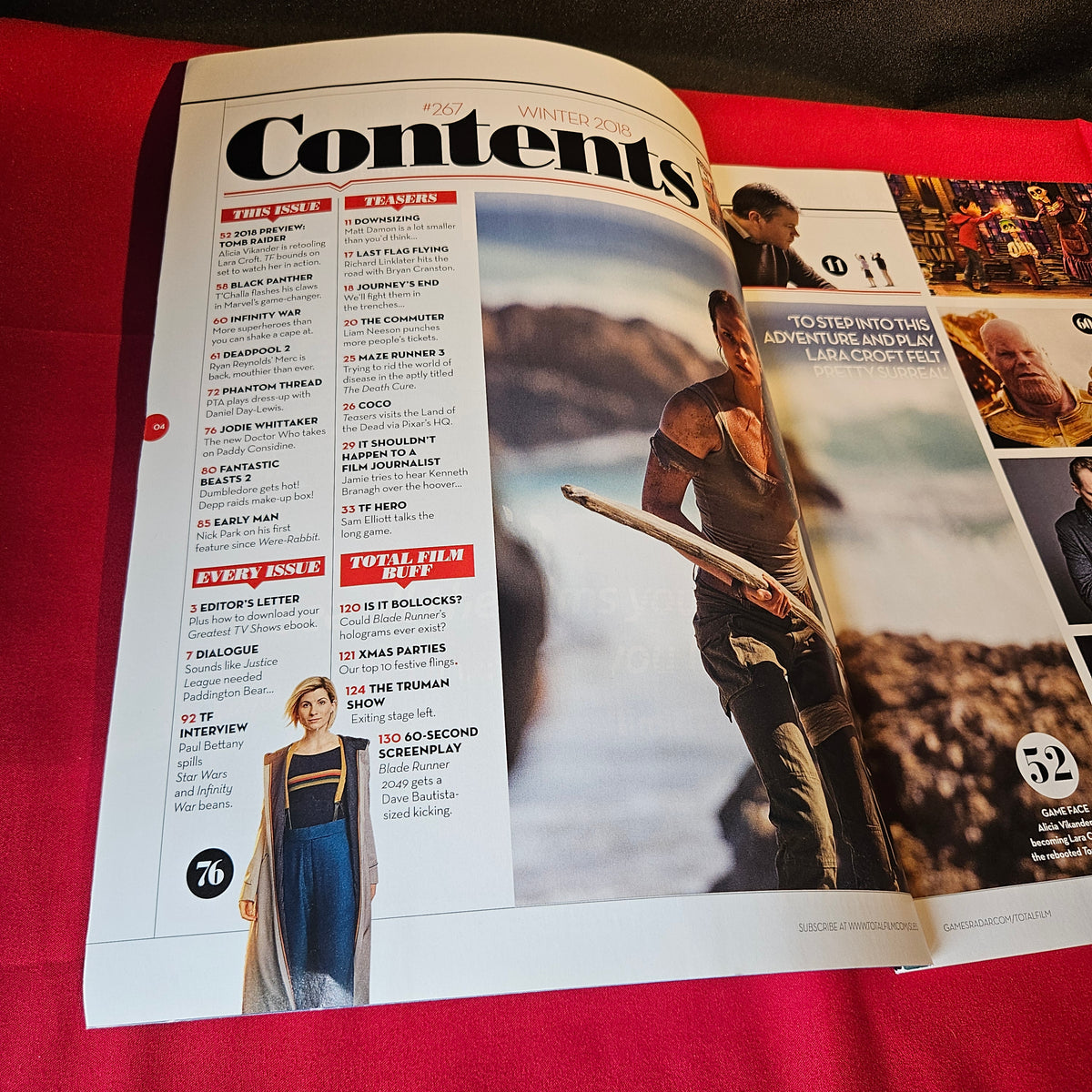 Total Film Magazine Winter 2018 Issue 267 Alicia Vikander Tomb Raider Black Panther SKU 1511