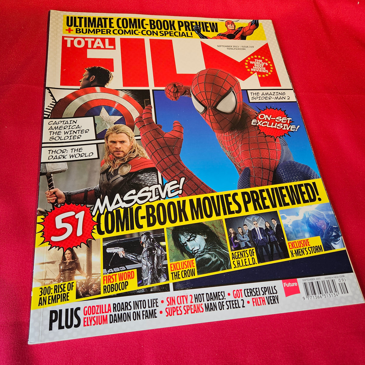 Total Film Magazine September 2013 Issue 210 Spider-Man Thor Captain America SKU 1511