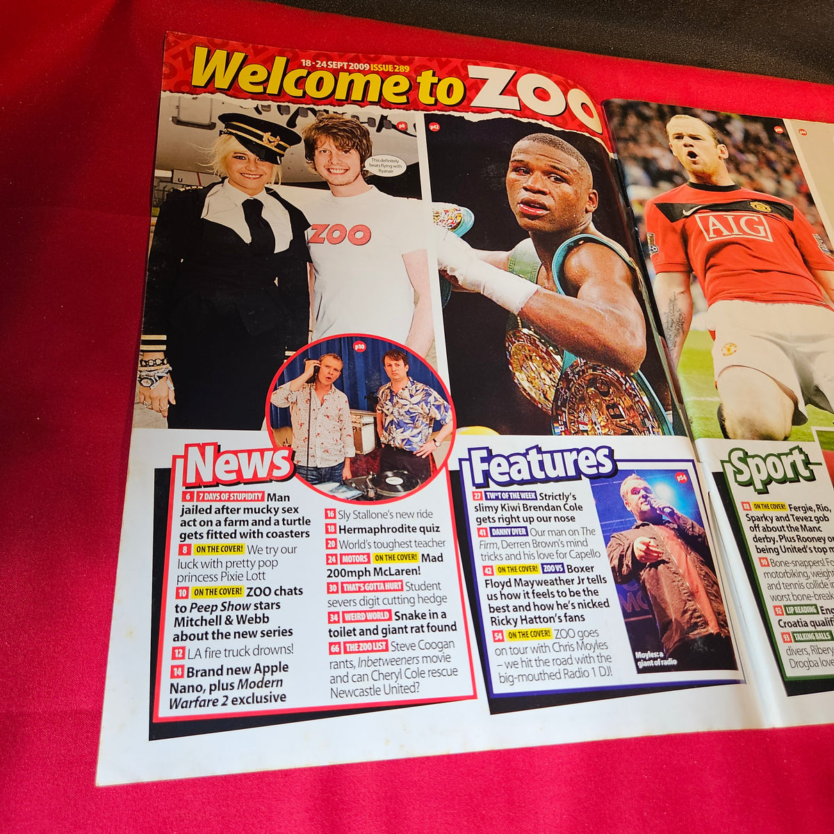 Zoo Magazine 18-24 September 2009 Sophie Reade Pixie Lott Chris Moyles SKU 1512