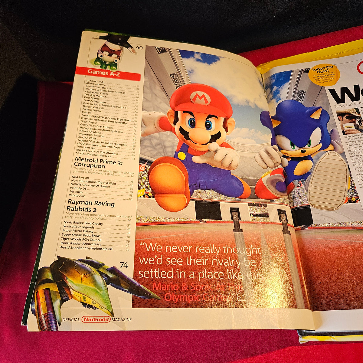 Official Nintendo Magazine Issue 22 November 2007 Mario Sonic Zelda SKU 1516
