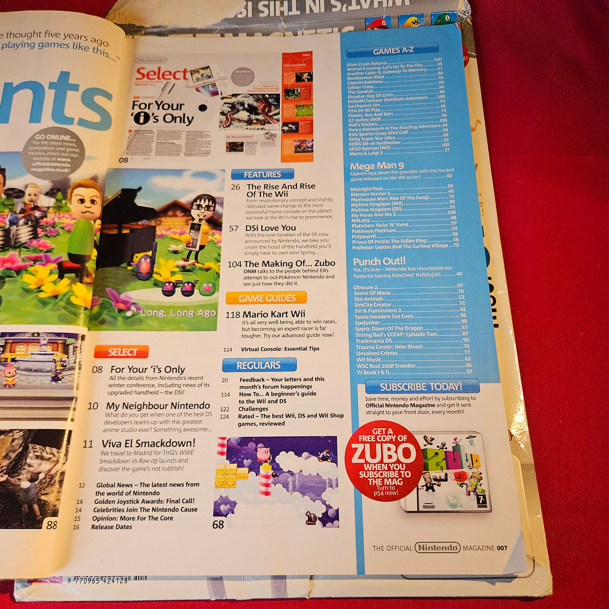 Official Nintendo Magazine December 2008 Issue 36 Professor Layton Curious Village SKU 1516