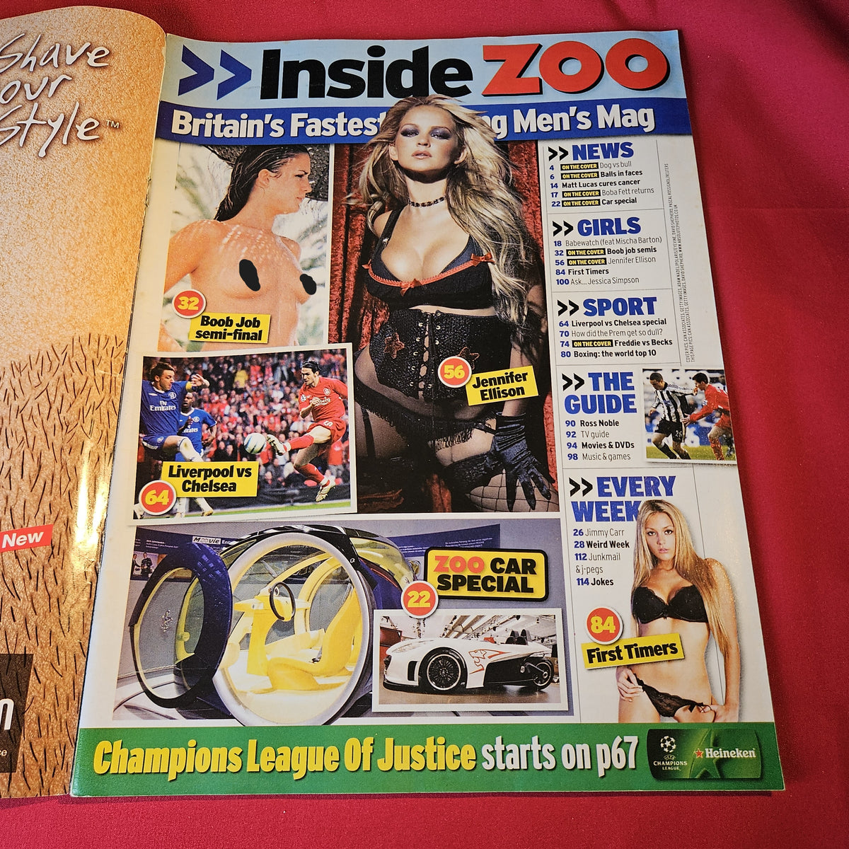 Zoo Magazine 30 September-6 October 2005 Jennifer Ellison Boba Fett Star Wars SKU 1519