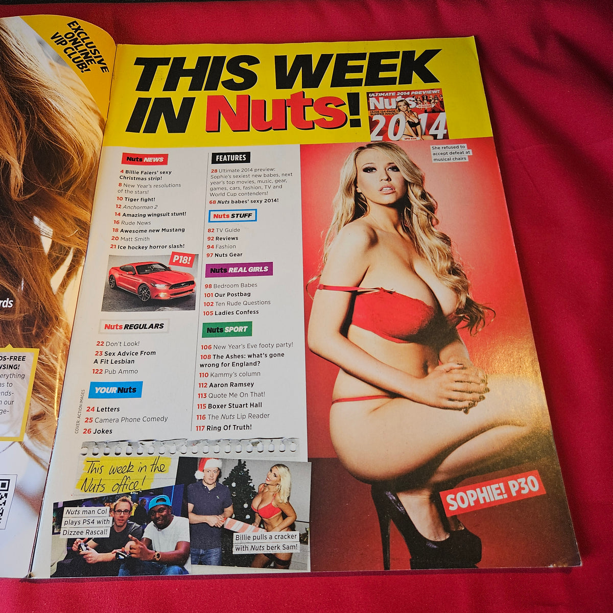Nuts Magazine 27 December 2013 - 2 January 2014 Sophie Reade Lucy Pinder Claudia Dean Clelia Theodorou Holly Coleman Sophie Rose Lauren Loretta SKU 1521