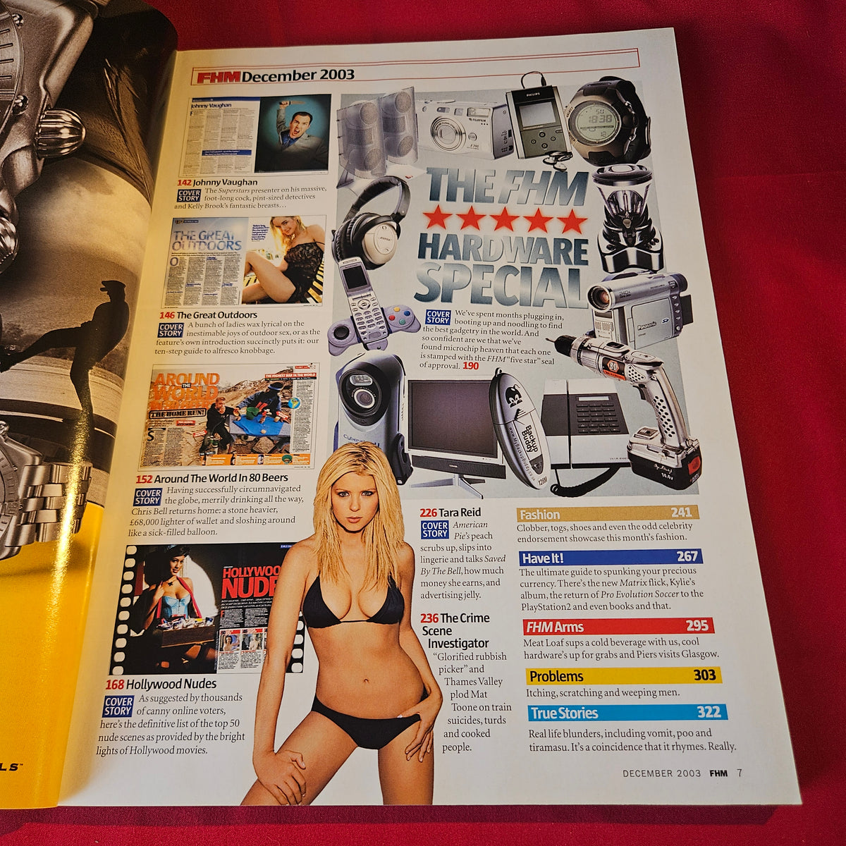 FHM Magazine December 2003 Jennifer Ellison Tara Reid Monica Bellucci Jenny McCarthy SKU 1522