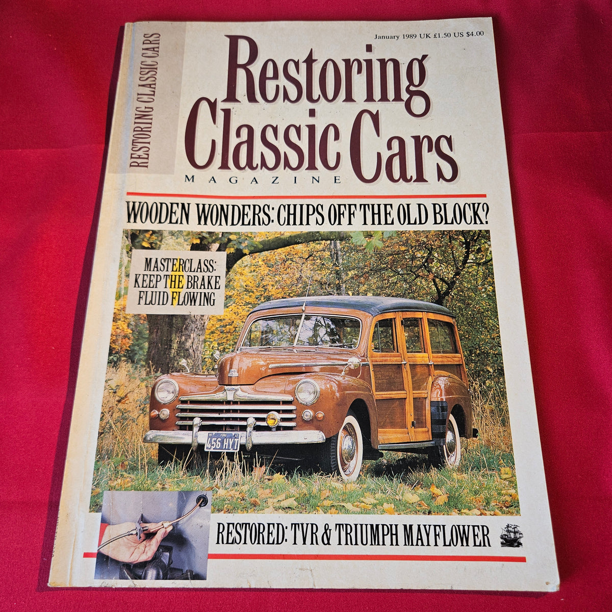 Restoring Classic Cars Magazine January 1989 TVR Triumph Mayflower Wooden Wonders SKU 1523
