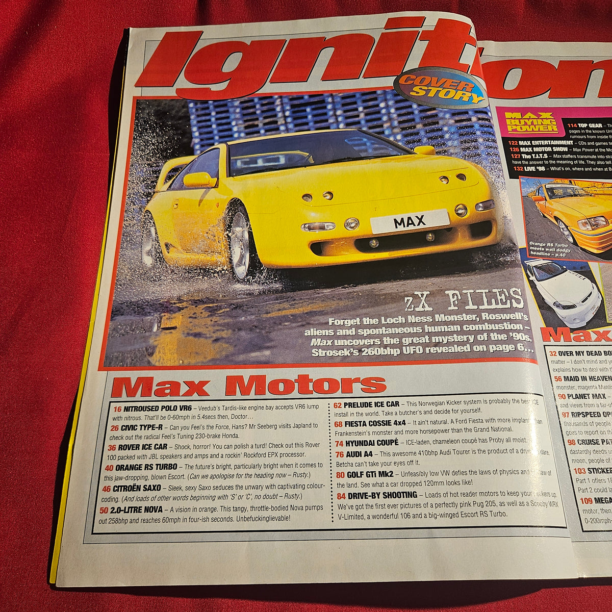 Max Power Magazine September 1998 Issue 65 ZX Files Modified Cars Tuning SKU 1524