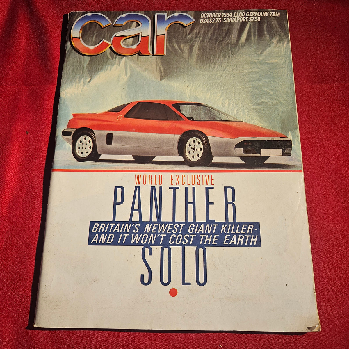 Car Magazine October 1984 Panther Solo Astra GTE Porsche 911 Renault 5 SKU 1526