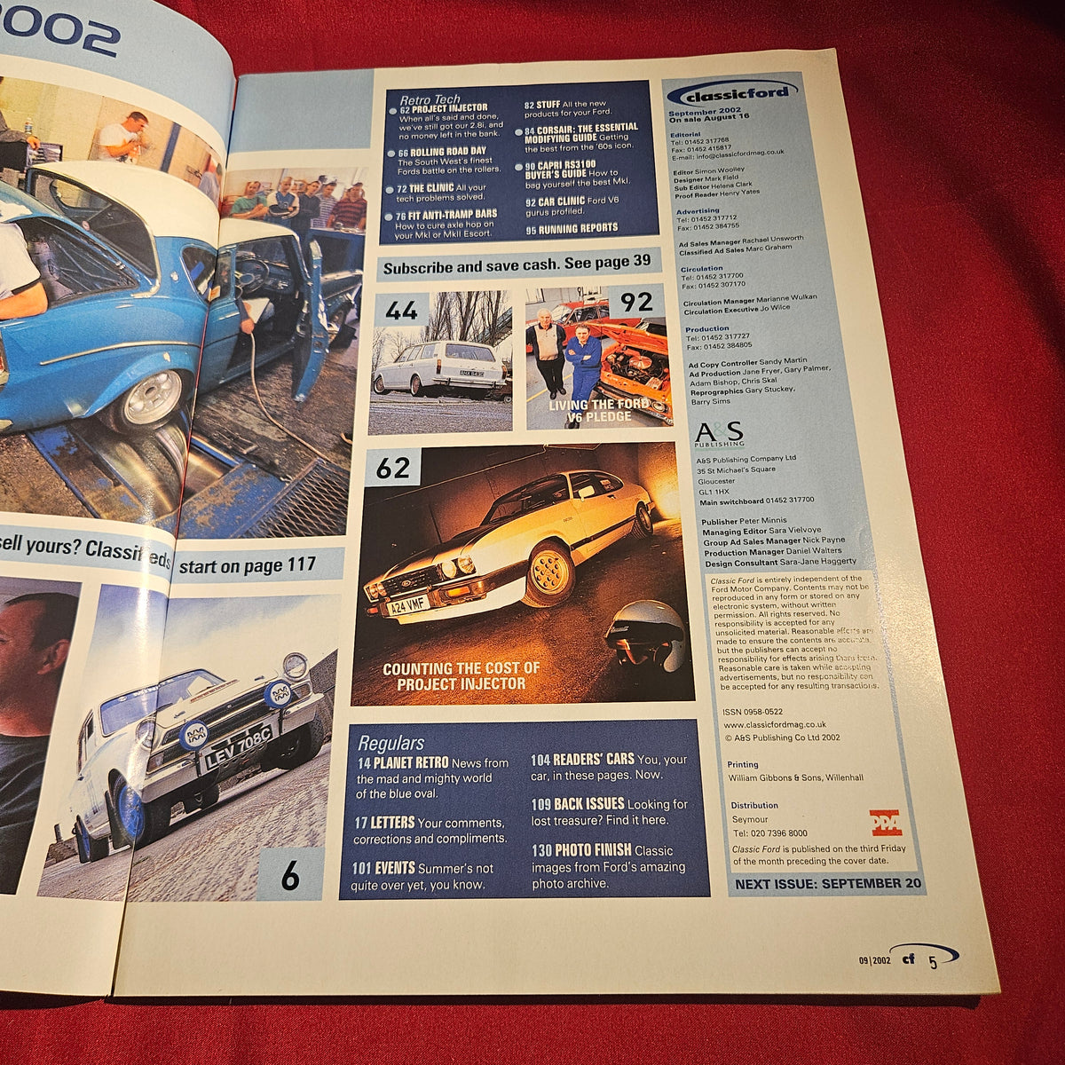 Classic Ford Magazine September 2002 Cortina GT Mexico RS2000 Cosworth SKU 1526