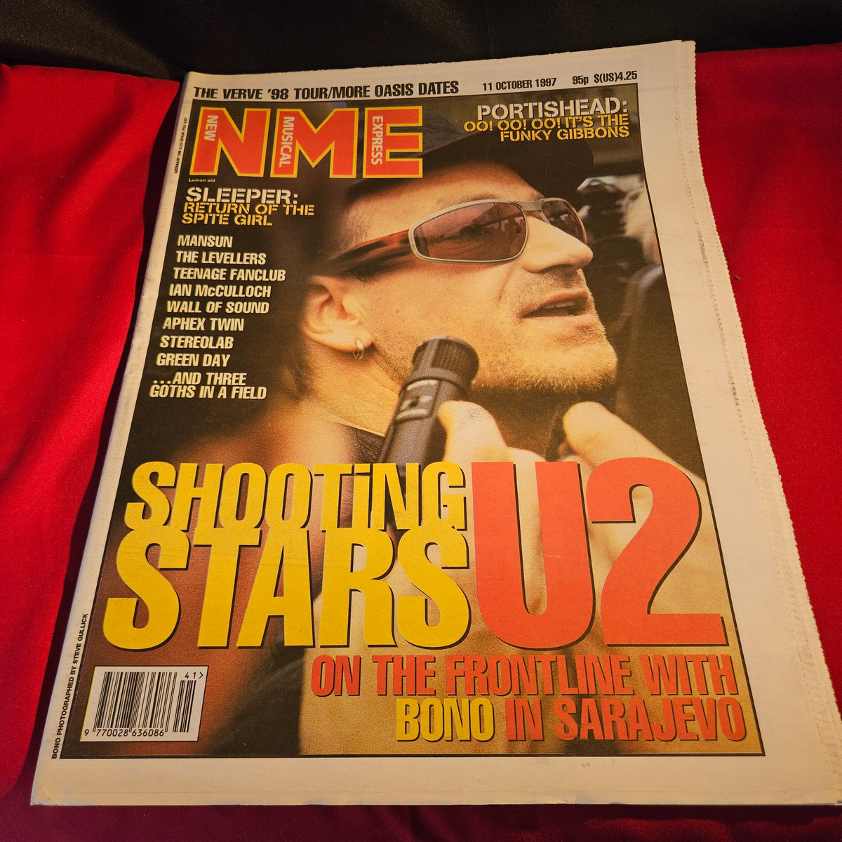 NME Magazine 11 October 1997 U2 Bono Portishead The Verve Oasis Green Day NP006