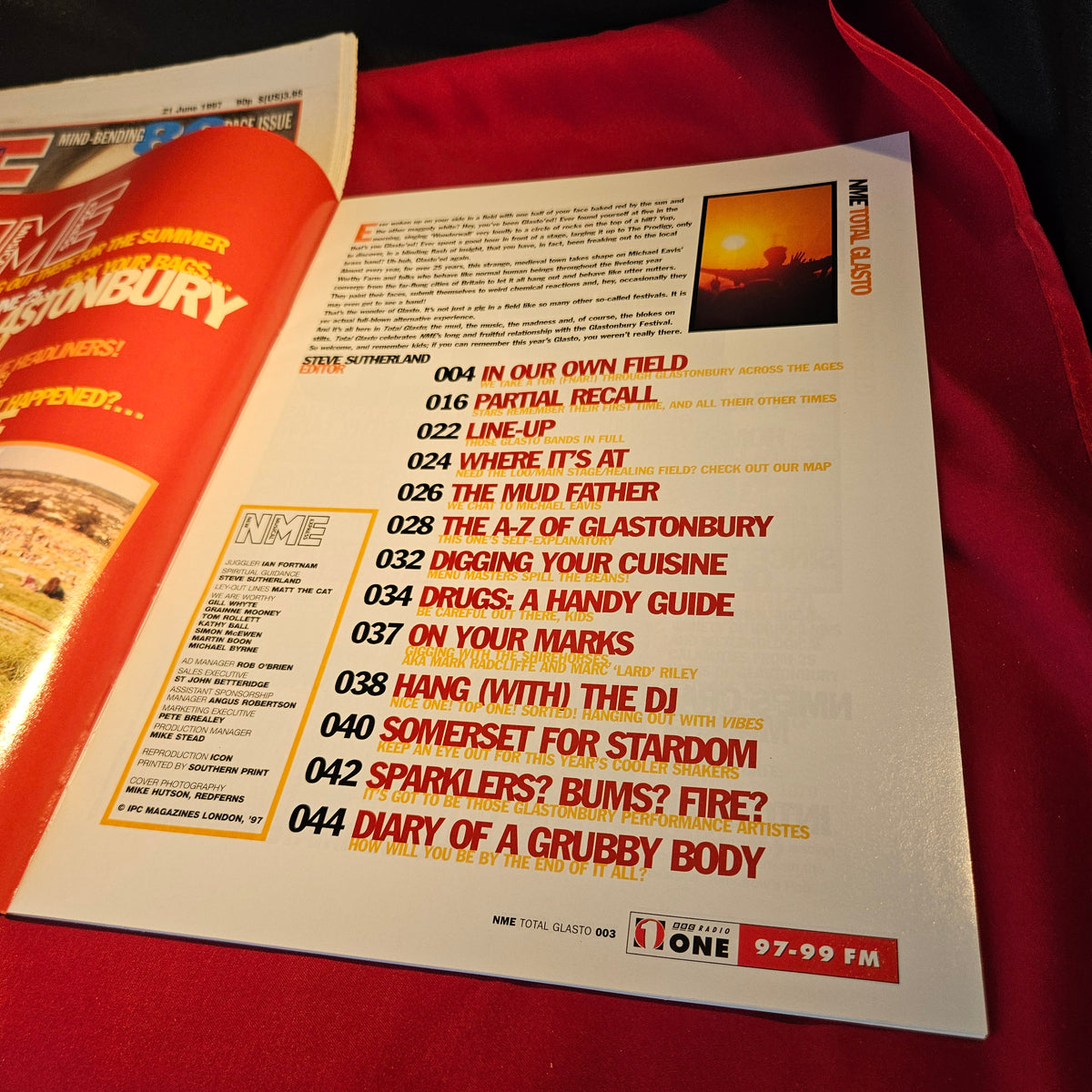 NME Magazine 21 June 1997 Radiohead Thom Yorke Glastonbury Guide NP006