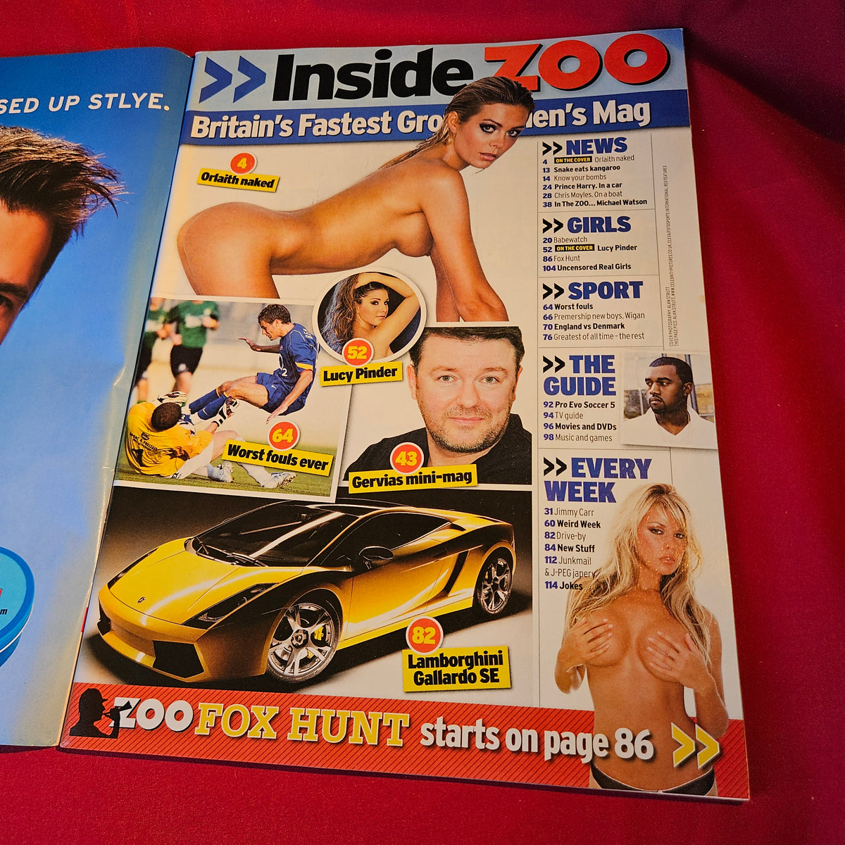 Zoo Magazine 12-18 August 2005 Orlaith POSTER Lucy Pinder Issue 79 SKU 1530