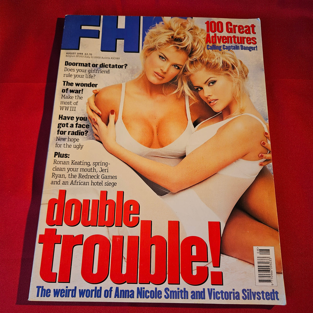 FHM Magazine August 1998 Anna Nicole Smith Victoria Silvstedt Jeri Ryan 1532