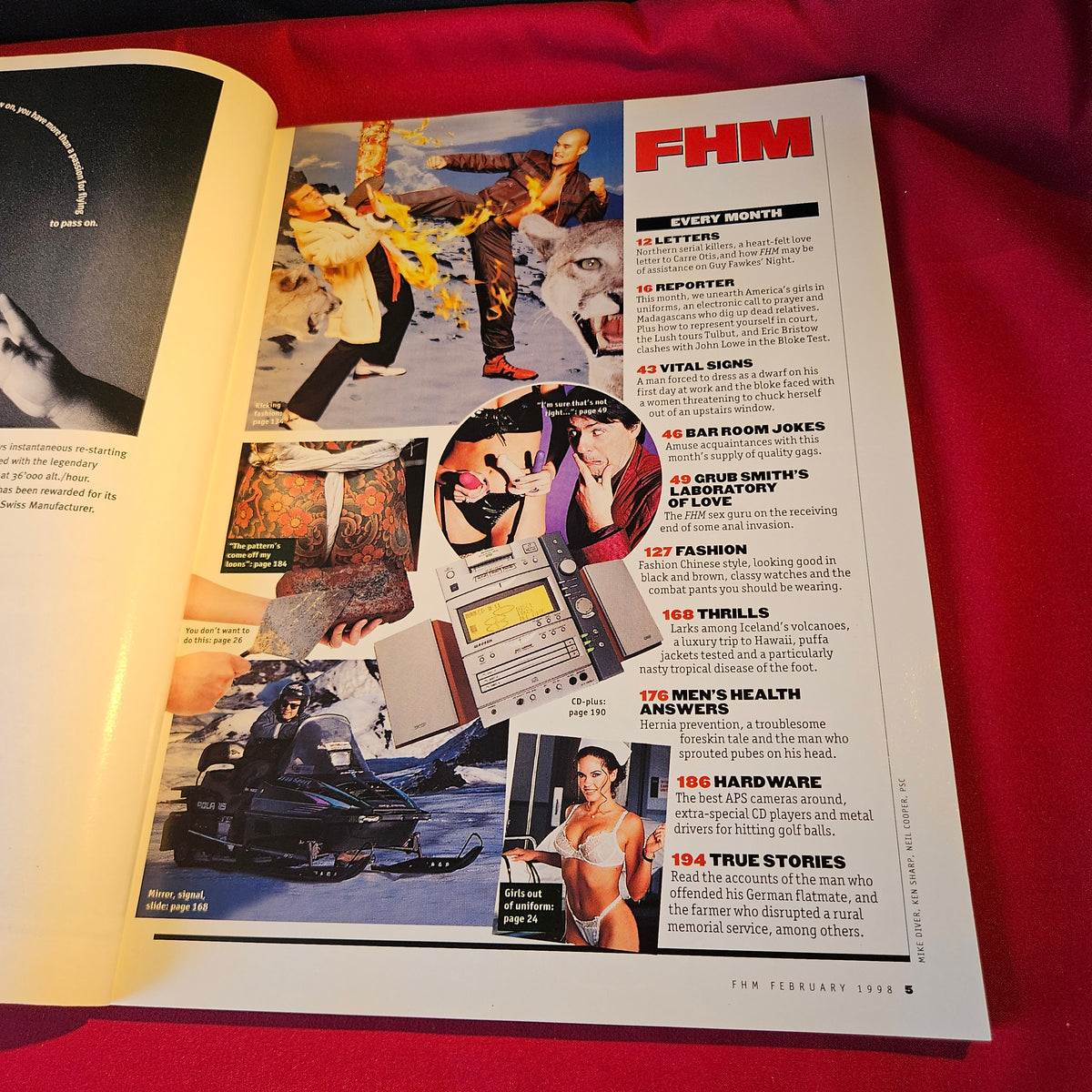 FHM Magazine February 1998 Kylie Minogue Girls of 98 Michael Madsen SKU 1532
