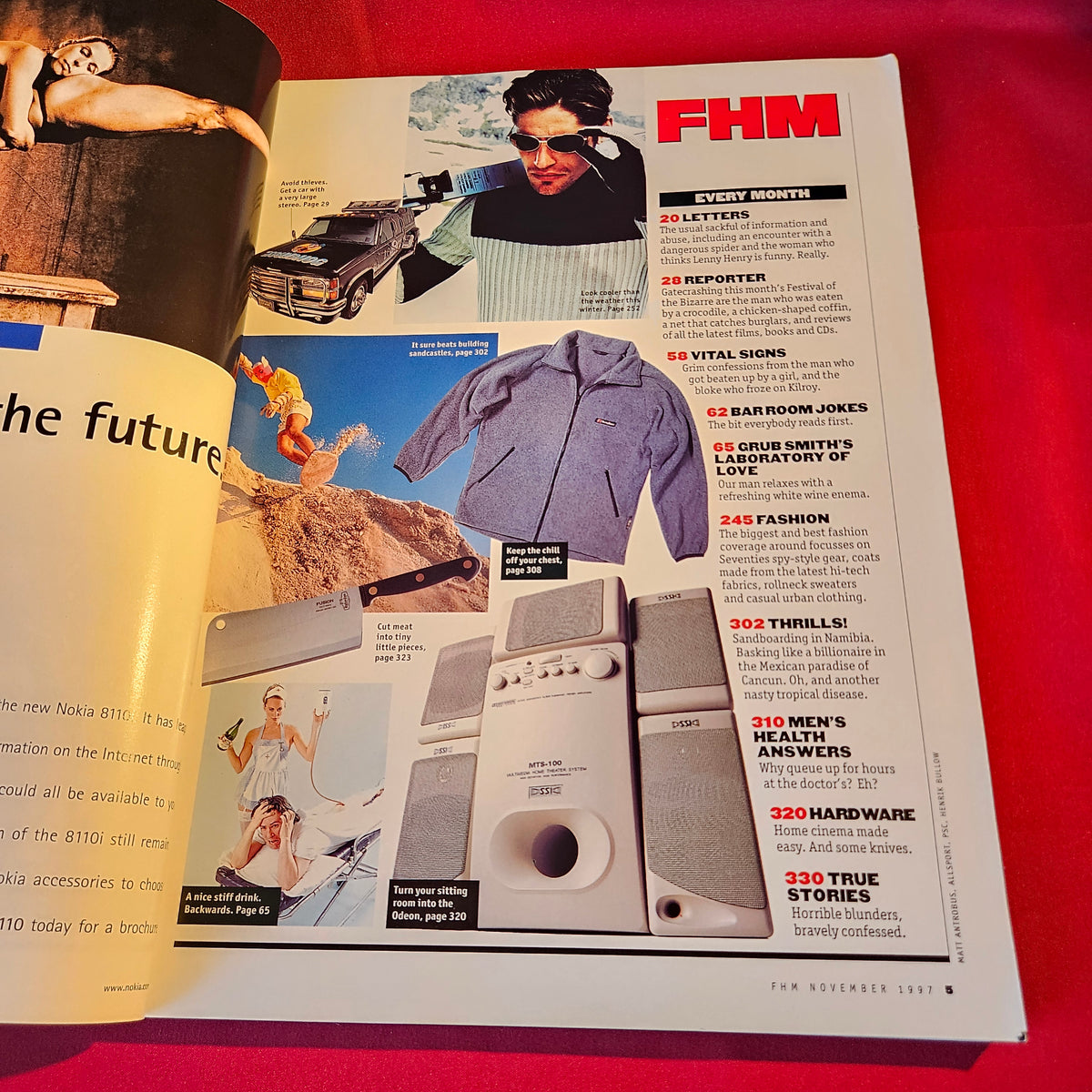 FHM Magazine November 1997 Rhona Mitra Tomb Raider Lara Croft Lingerie SKU 1532