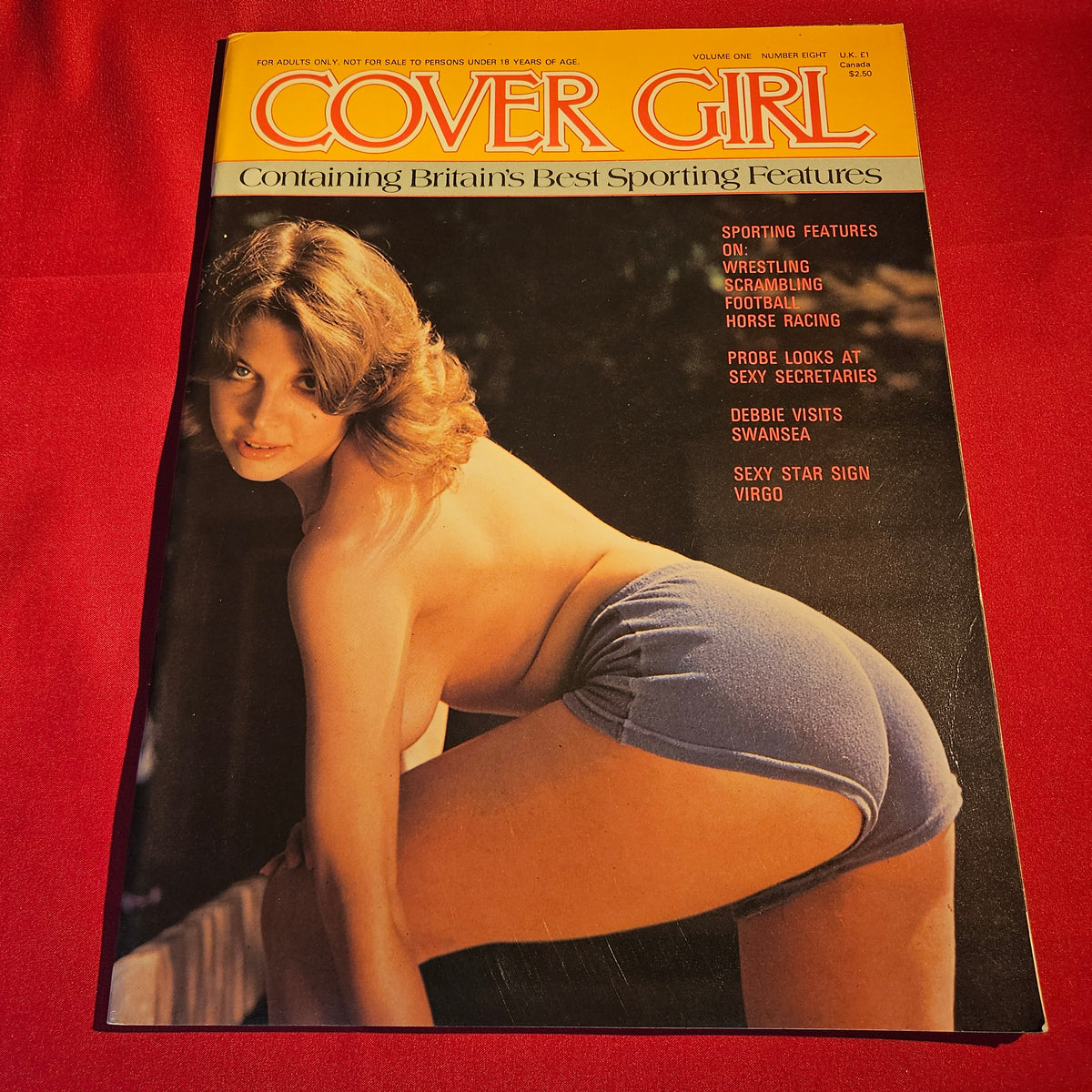 Cover Girl Magazine Vol 1 No 8 Vintage Sporting Glamour Wrestling Racing SKU 1535