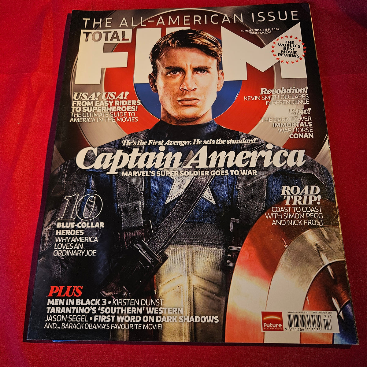 Total Film Magazine Summer 2011 Issue 182 Captain America Chris Evans Marvel SKU 1537