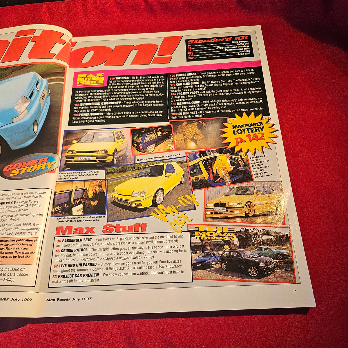 Max Power Magazine July 1997 Renault 5 R5 Turbo 50th Issue Sam Coles SKU 1540