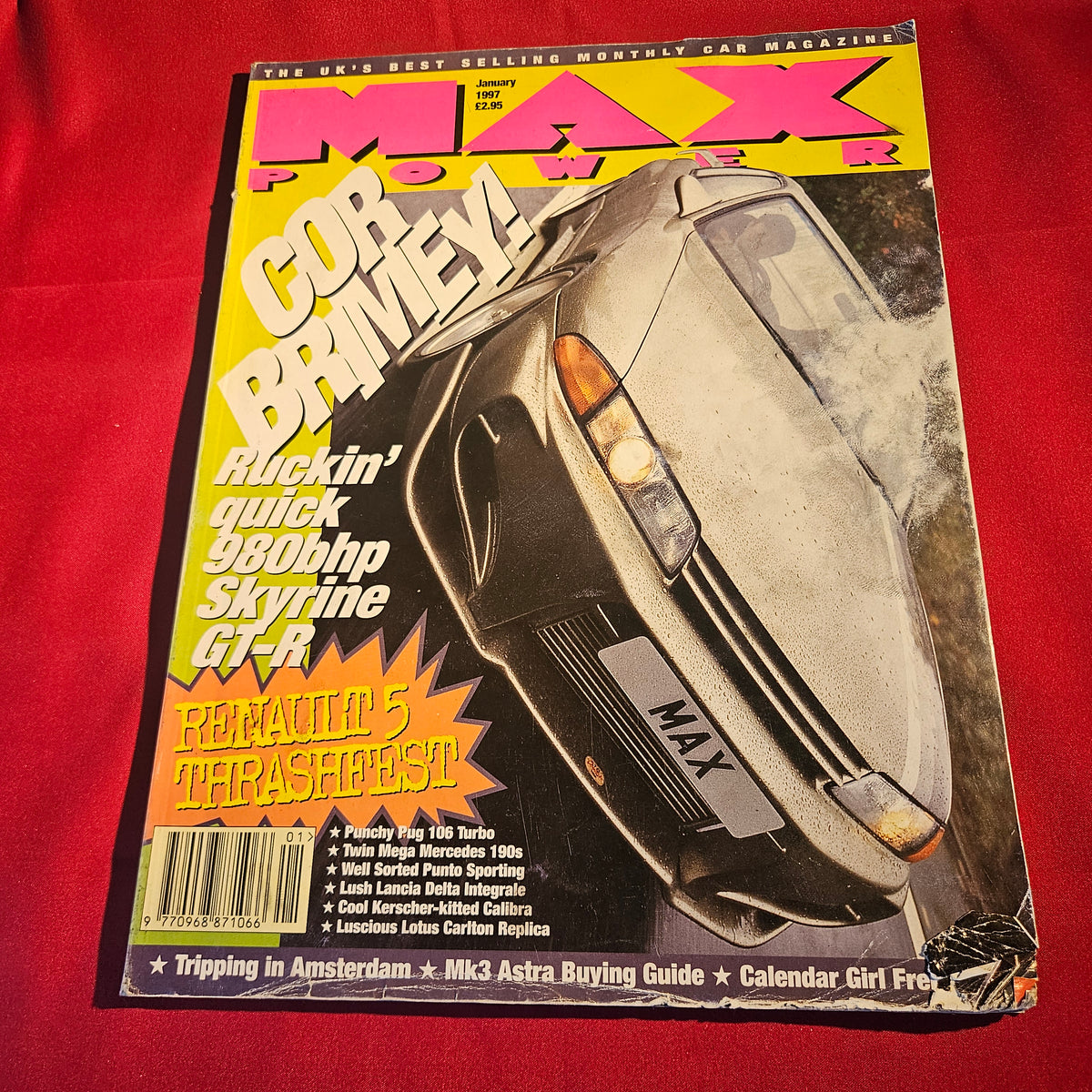 Max Power Magazine January 1997 Nissan Skyline GT-R Renault 5 Turbo SKU 1540