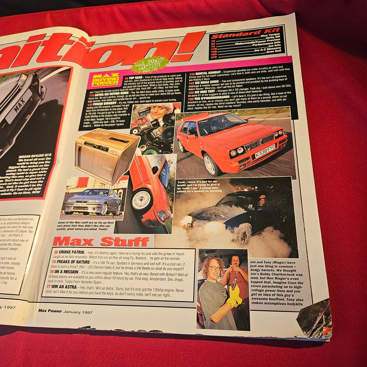 Max Power Magazine January 1997 Nissan Skyline GT-R Renault 5 Turbo SKU 1540