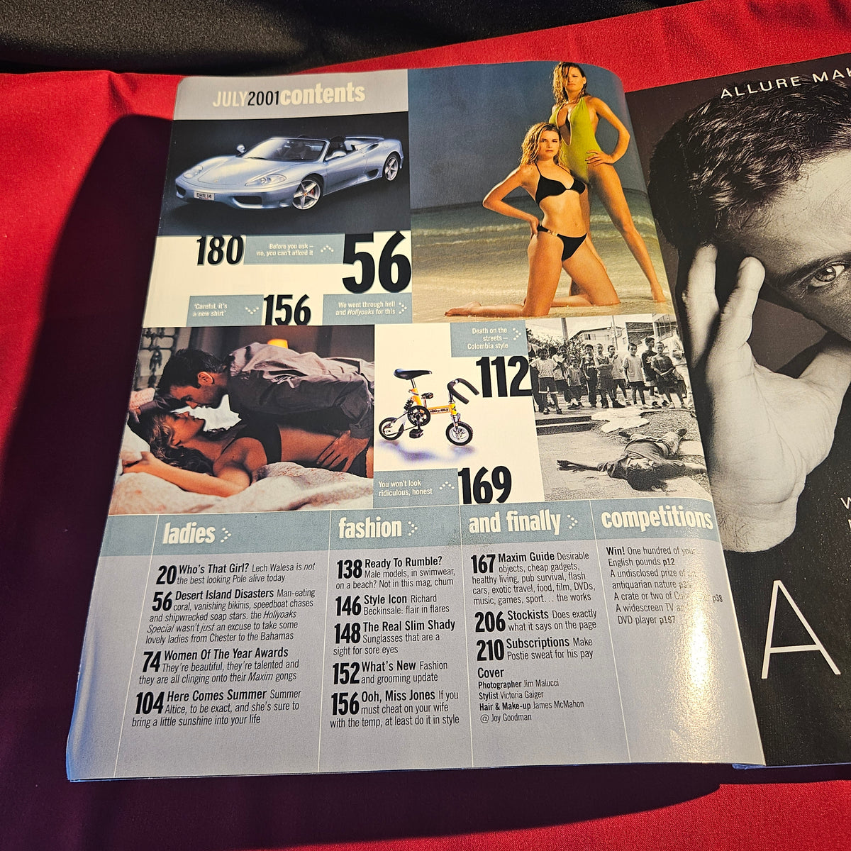 Maxim Magazine July 2001 Geri Halliwell Spice Girls Cover SKU 1541