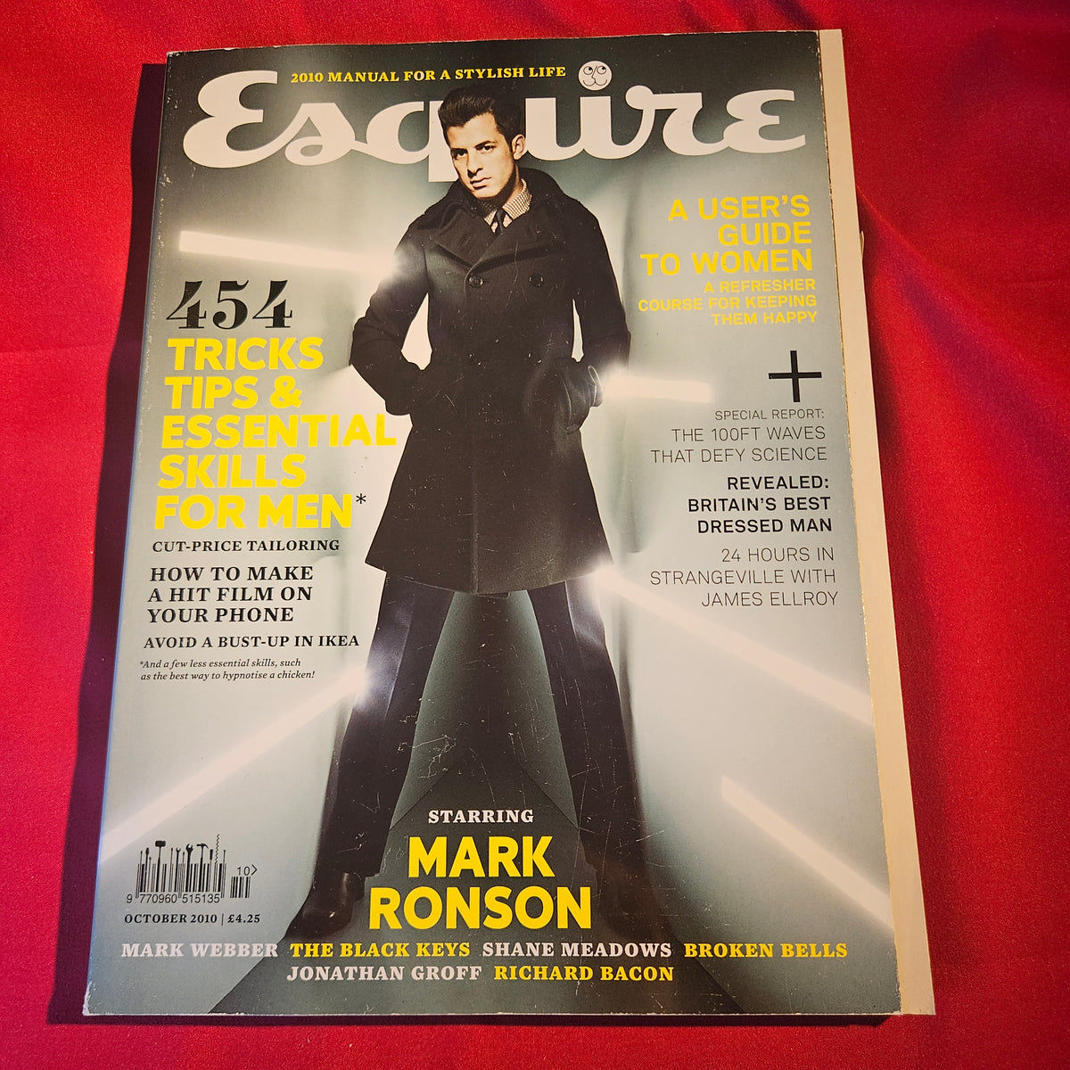 Esquire Magazine October 2010 Mark Ronson Jennifer Lawrence Black Keys SKU 1543