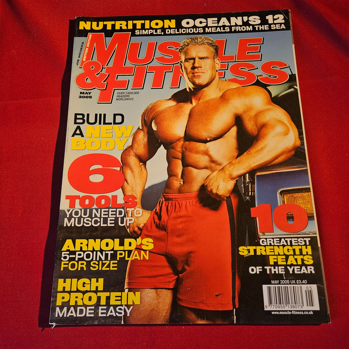 Muscle & Fitness Magazine May 2005 Jay Cutler Arnold Schwarzenegger SKU 1543