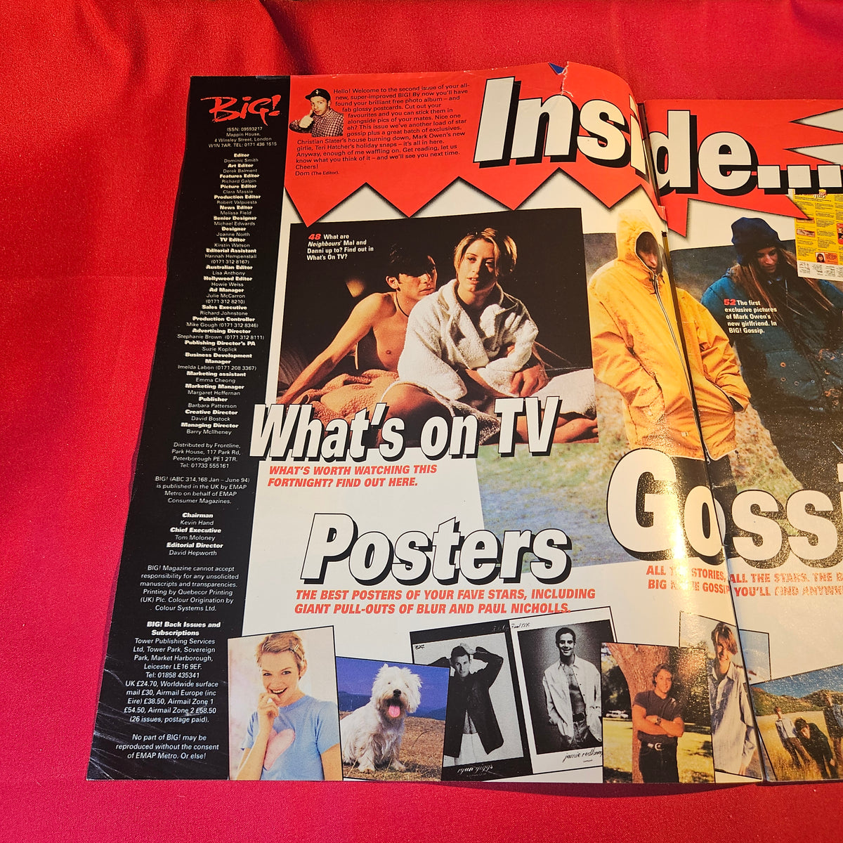 BIG! Magazine 1-14 May 1996 Boyzone Oasis Christian Slater Posters SKU 1543