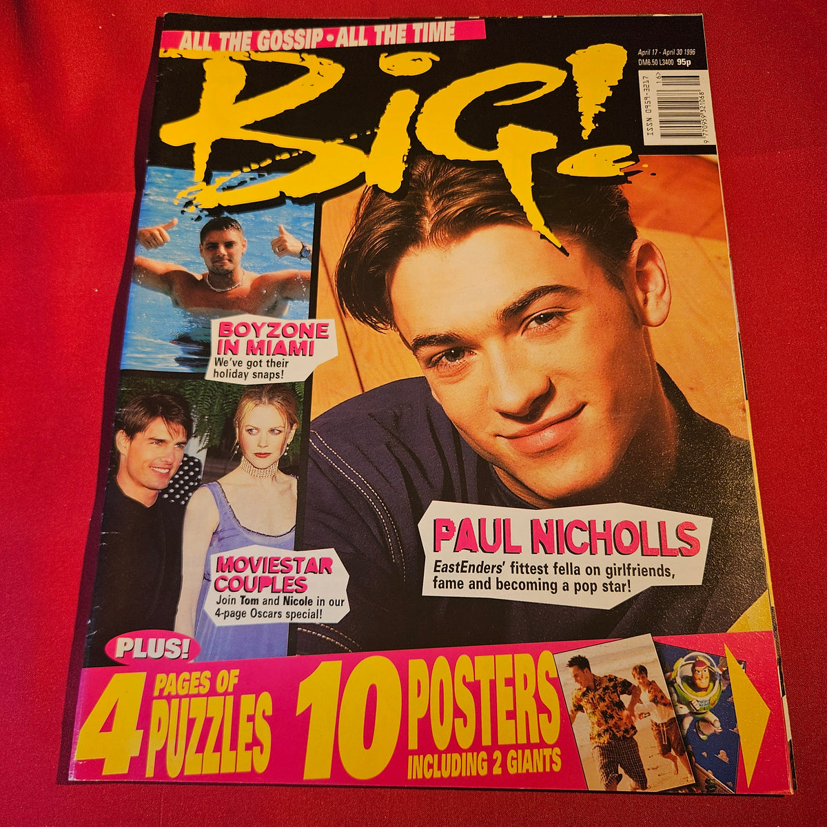 BIG! Magazine 17-30 April 1996 Paul Nicholls Boyzone Toy Story Posters SKU 1543